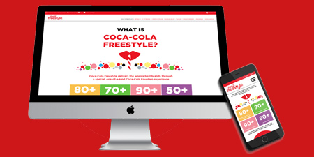 Coca Cola freestyle website